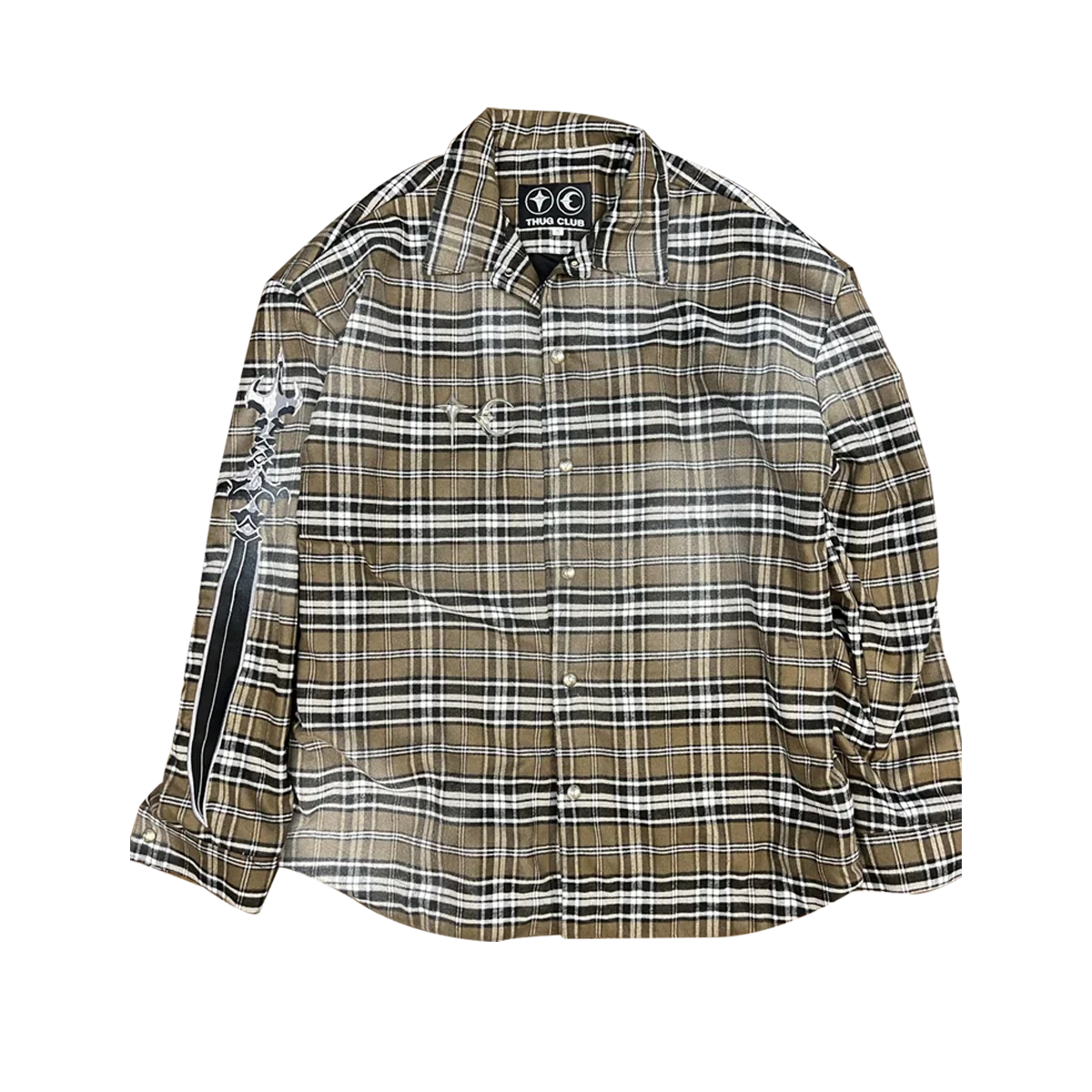 Arab Sword Flannel Shirt - Brown