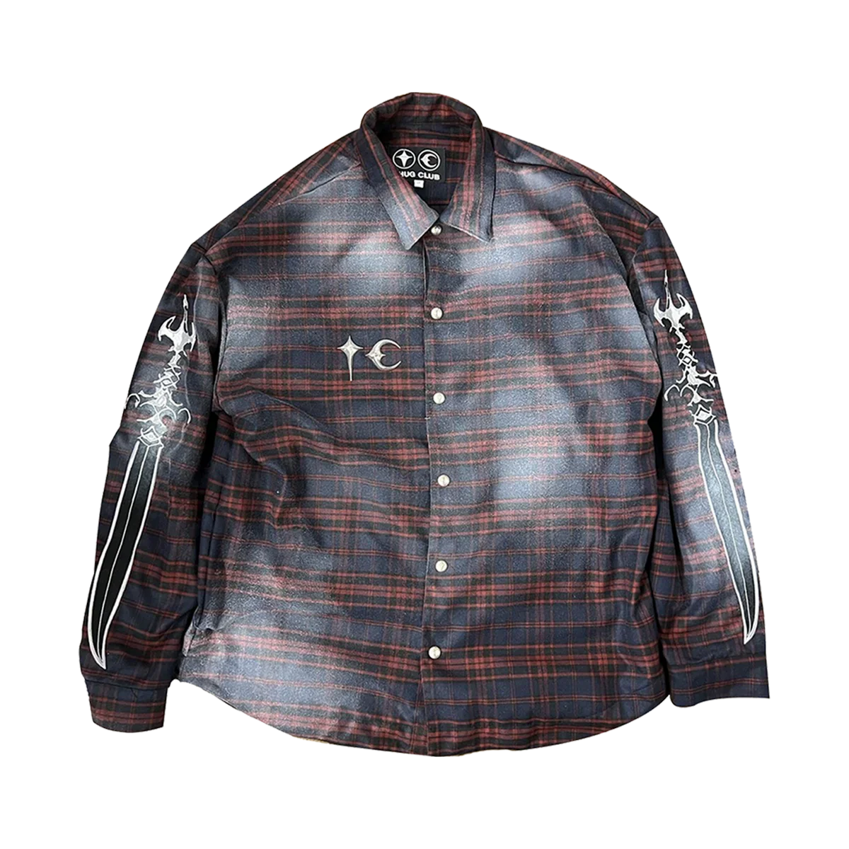 Arab Sword Flannel Shirt - Red