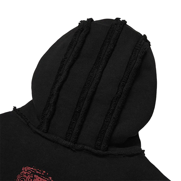 Dragon Stud Zip-up hoodie - Black