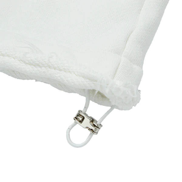 Dragon Stud Zip-up hoodie - White