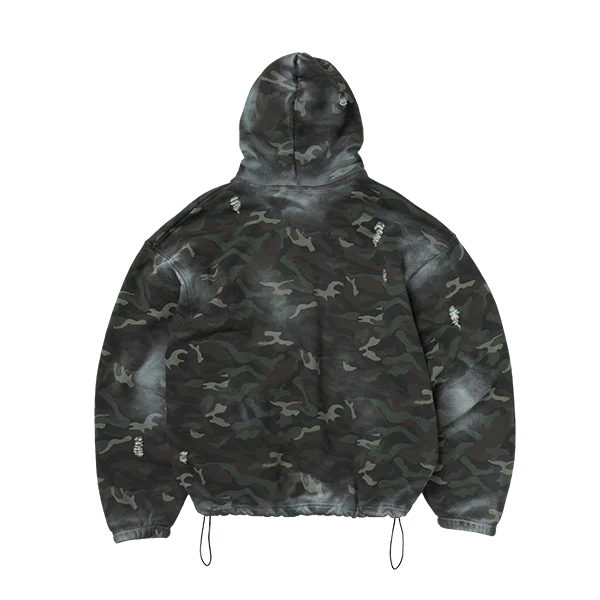 Sprayed Camoflage Rock Hoodie