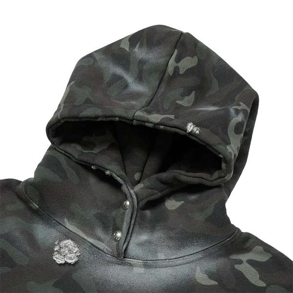 Sprayed Camoflage Rock Hoodie