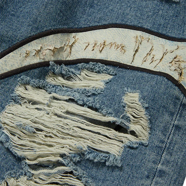 TC Leather Washing Denim Pants War Ver - Blue